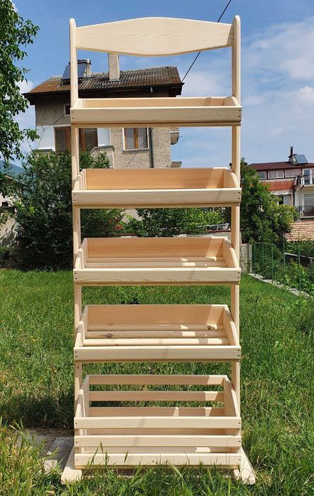 Стелажи от масив за хляб, плодове, зеленчуци и други изделия !