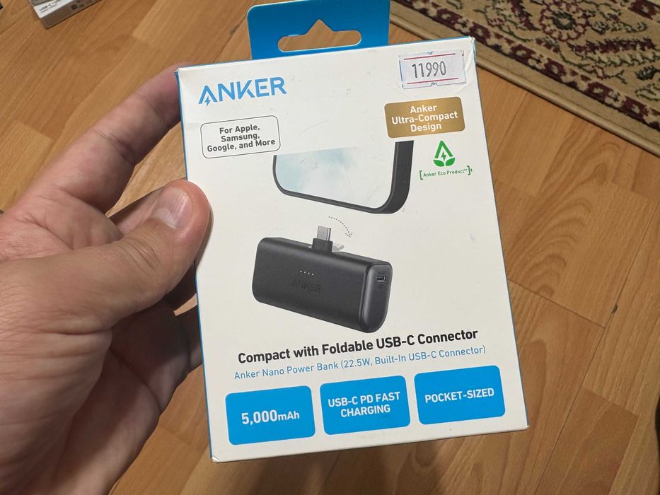 Компактный повербанк Anker для Apple | Samsung