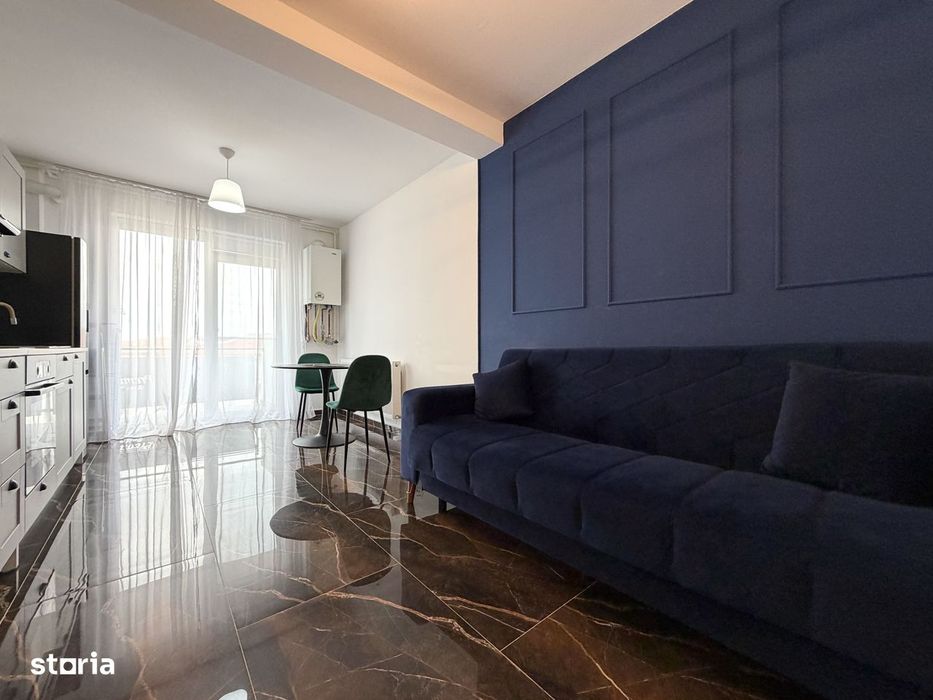 Apartament 2 camere, 40mp utili, etaj 2,  mobilat, bloc nou -  Giroc