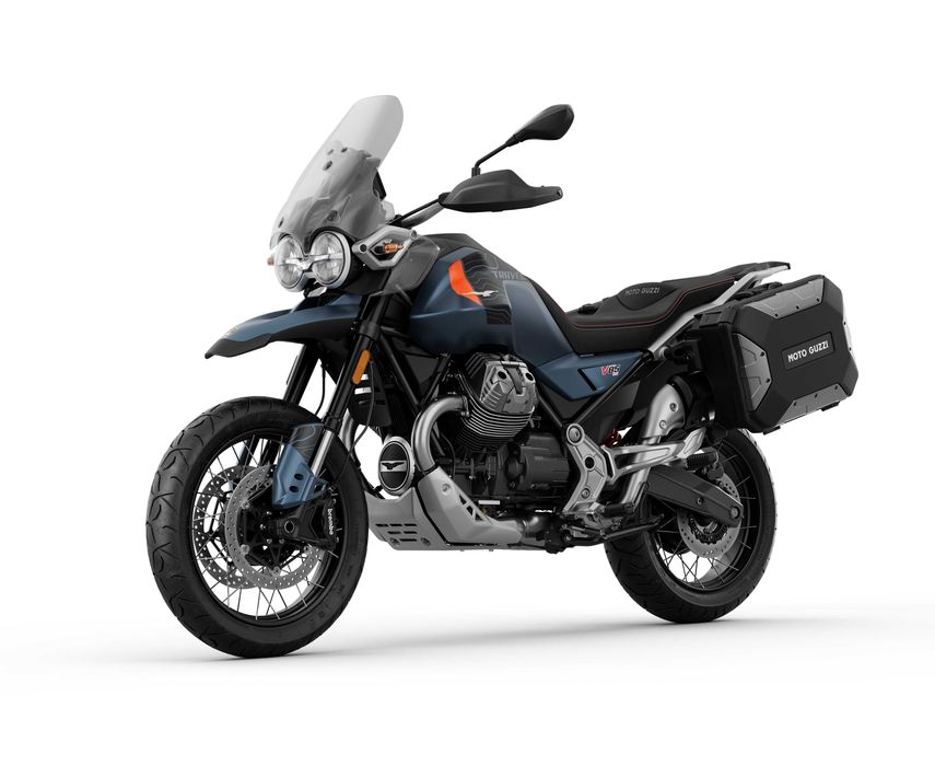Moto Guzzi V85 TT TRAVEL E5+ 2026 - Cel mai Touring Full si cu Cardan!