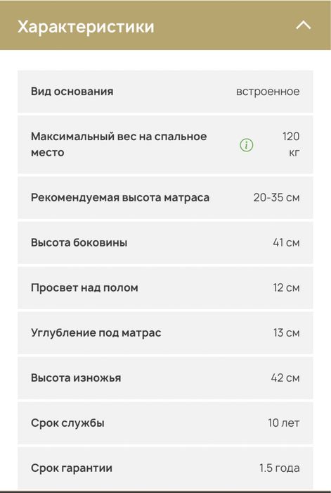 Кровать Olivia — 160×200 см