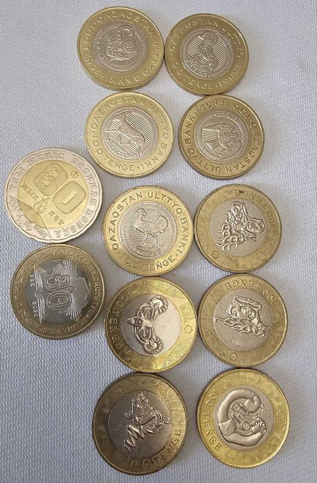 Продам 100 тенговые памятные монеты