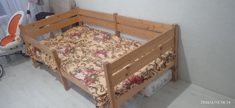 Детская ЭКО кровать 166х86 см.