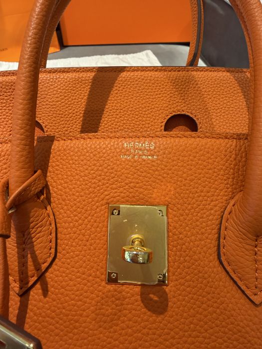 Hermès Birkin 35 – Orange – Hardware Auriu