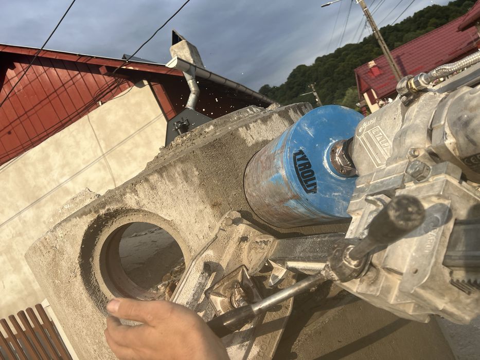 Carotare beton, gaura hota