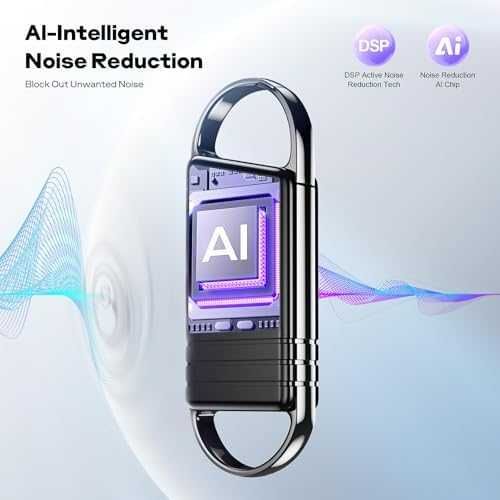 Нов Аудио рекордер Дигитален диктофон 72GB с гласово активиране и AI шумопотискане