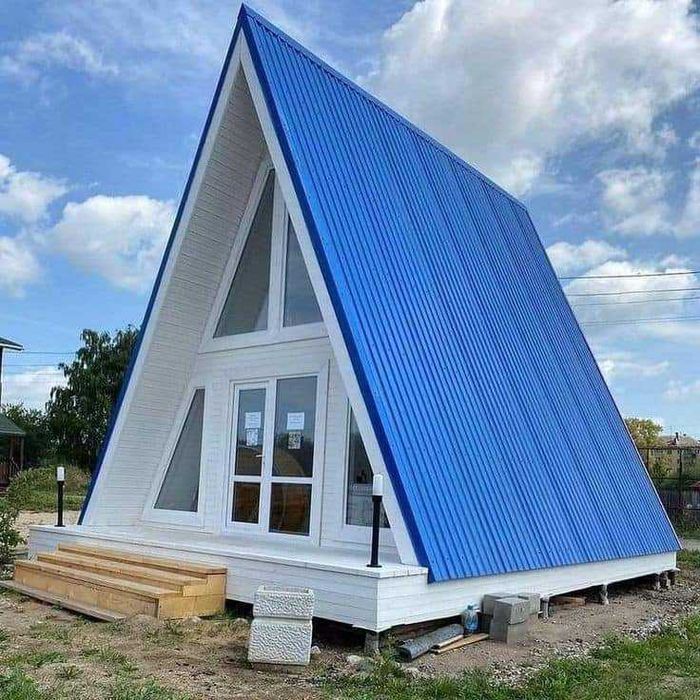 Cabana stil A-Frame, Case, Foisoare si Terase din structura de lemn la comanda