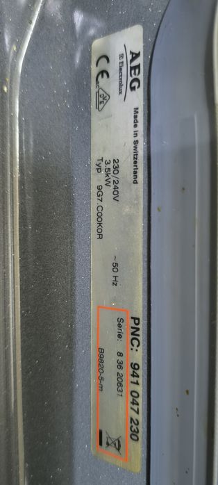 Фурна AEG B9820-5m - стандартно печене +пара