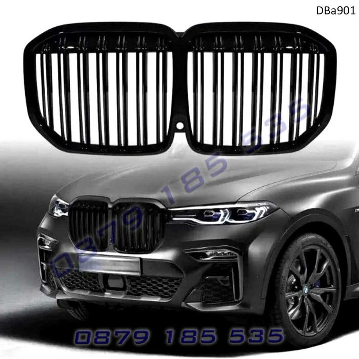 Черни двойни тунинг бъбреци BMW X7 G07 бмв х7 bubreci предни решетки