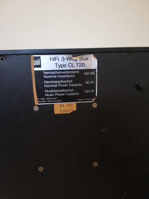 Set Boxe DUAL model CL720 - Compresie/Rare/made in RFG (descriere)