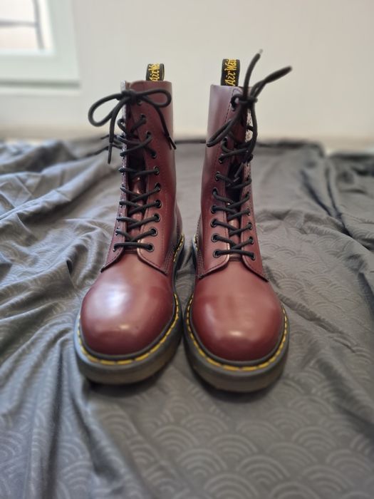 Dr. Martens 1490' Cherry Red 10-eye Boots