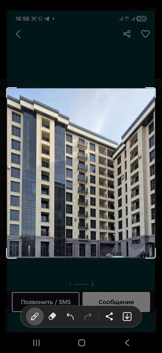 шахар марказида 2 хоналик квартира сотувда