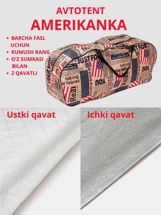 Avtotent Premium. Cobalt, Gentra, Nexia, Tracker uchun sifatli tent