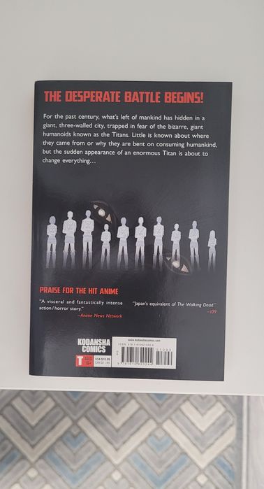 Attack on Titan Vol. 1 – Manga originală (engleză) – Hajime Isayama