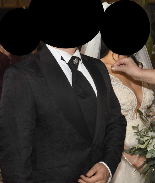Costum negru mire/naş