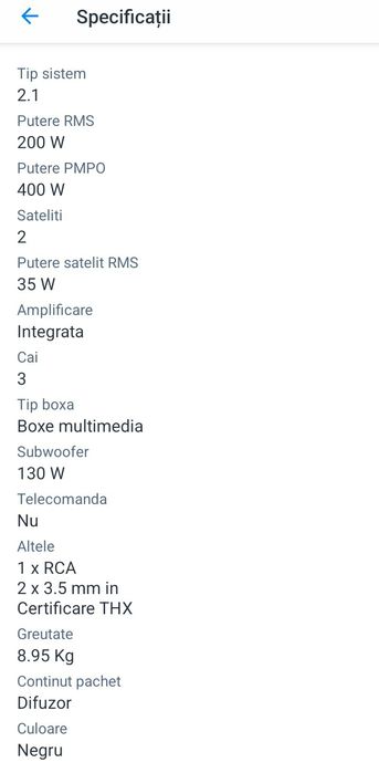 Sistem audio 2.1 Logitech z623