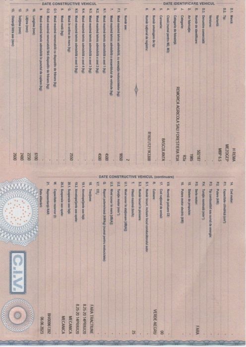 Remorcă basculabilă