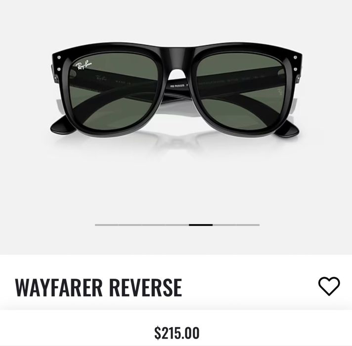 Продам RayBan Wayfarer Reverse солнцезащитные очки