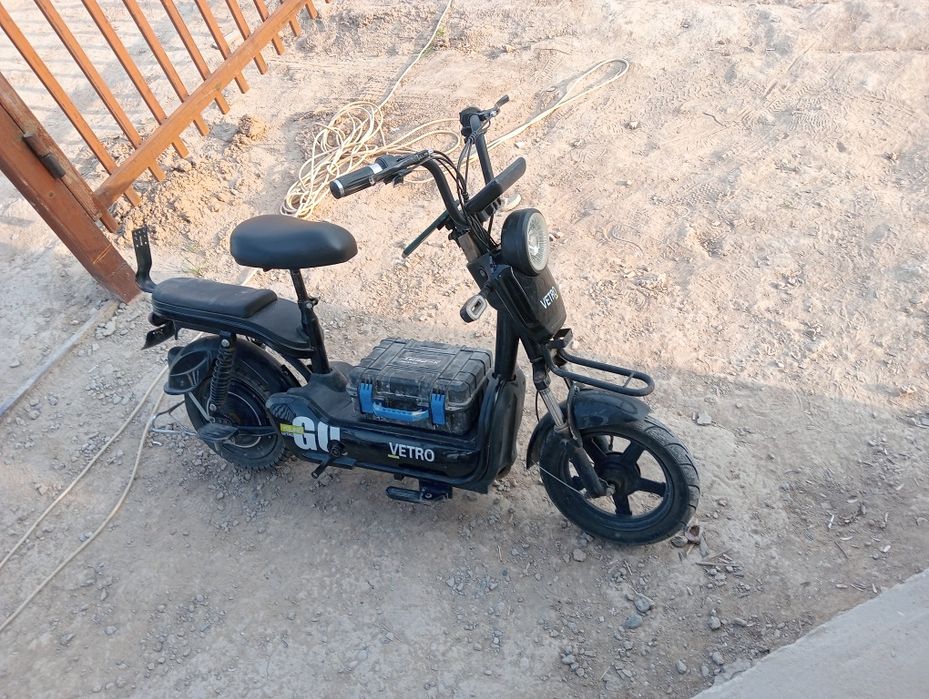 Электро велосипед  на ходу