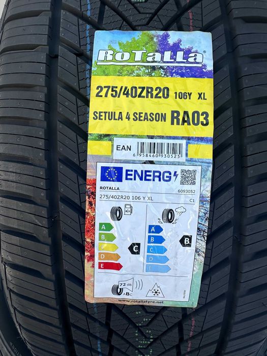Нови всесезонни гуми ROTALLA SETULA 4 SEASON RA03 275/40R20 106Y XL БОРД 2754020