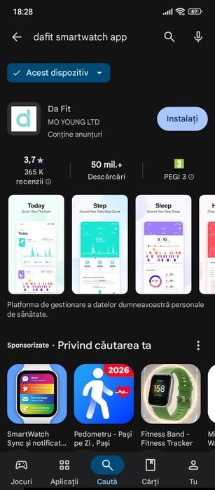 DaFit Smart watch cu NFC