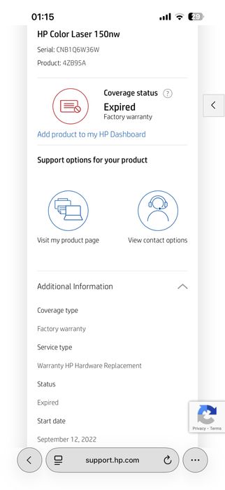 Imprimanta laser color HP 150NW, Retea, Wireless, A4