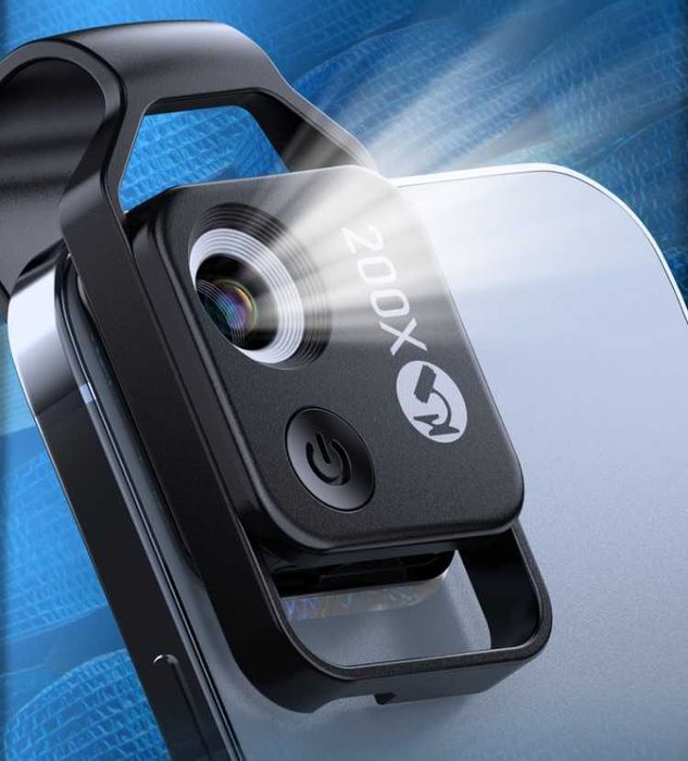 Микроскоп 200х для смартфонов универсальный подходит на все смартфоны