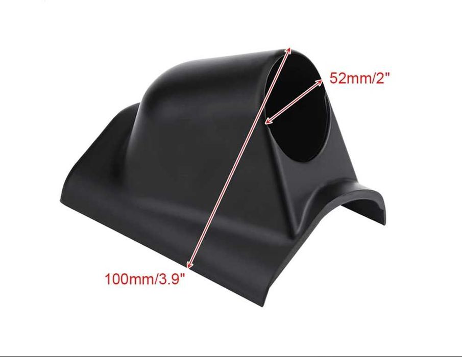 Стойка за колонка на измервателен уред 52мм - Черна