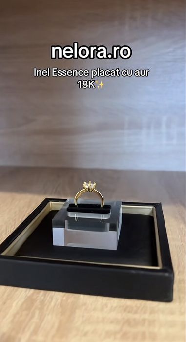 Inel Essence placat cu aur 18K (Reglabil)