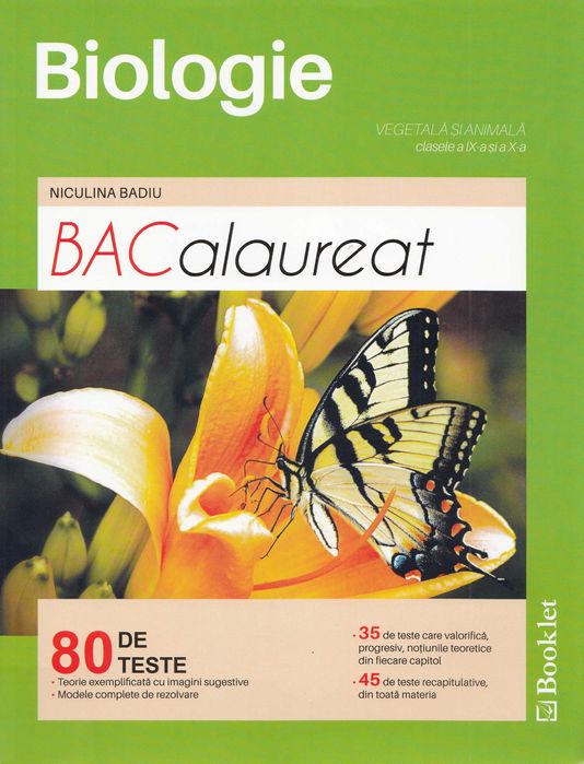 Reușite GARANTATE - BAC BIOLOGIE AUGUST 2025 clasele 9-10