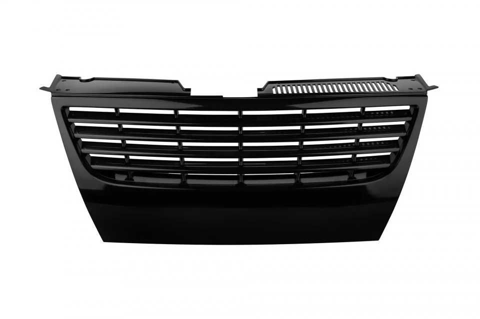 Grila centrala  VW Passat B6 2005-2010, Negru lucios, fara PDC