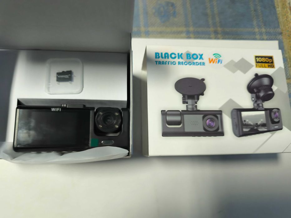 Camera de bord auto black box cu 3 obiective