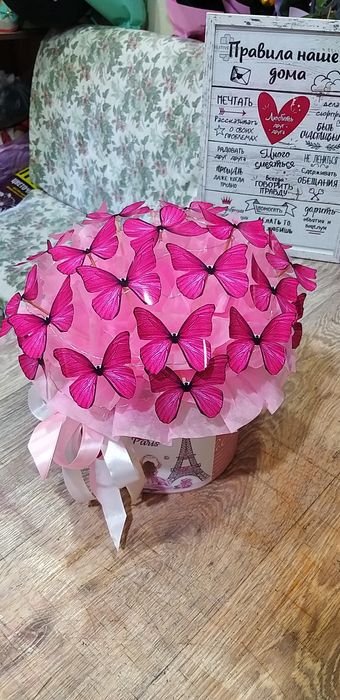 Букеты и композиции из бабочек