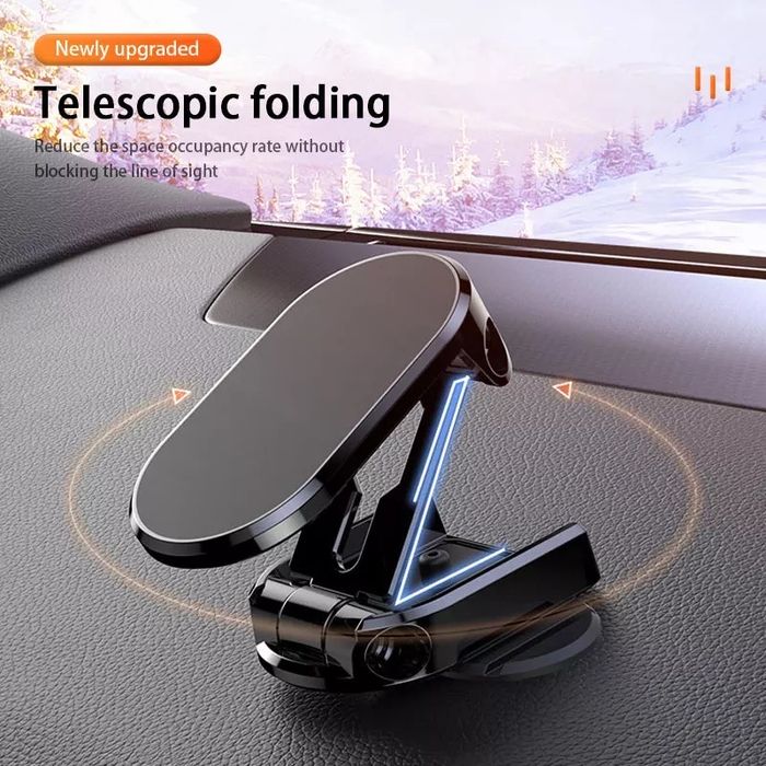 Suport Magnetic Telefon Retractabil Placuta Metalica