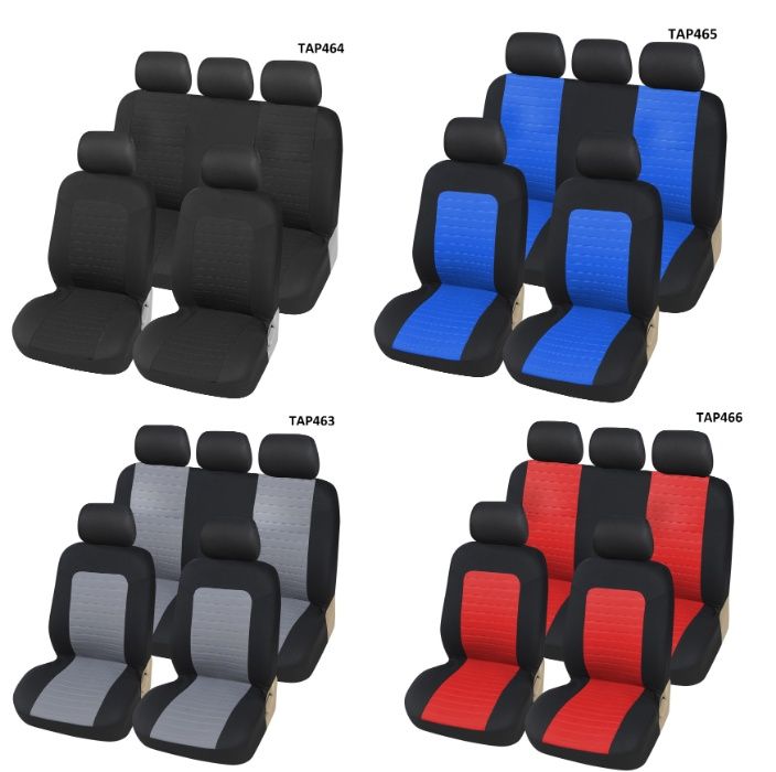 Универсална Авто тапицерия Kалъфи Авто Седалки Пълен Комплект 9 Части