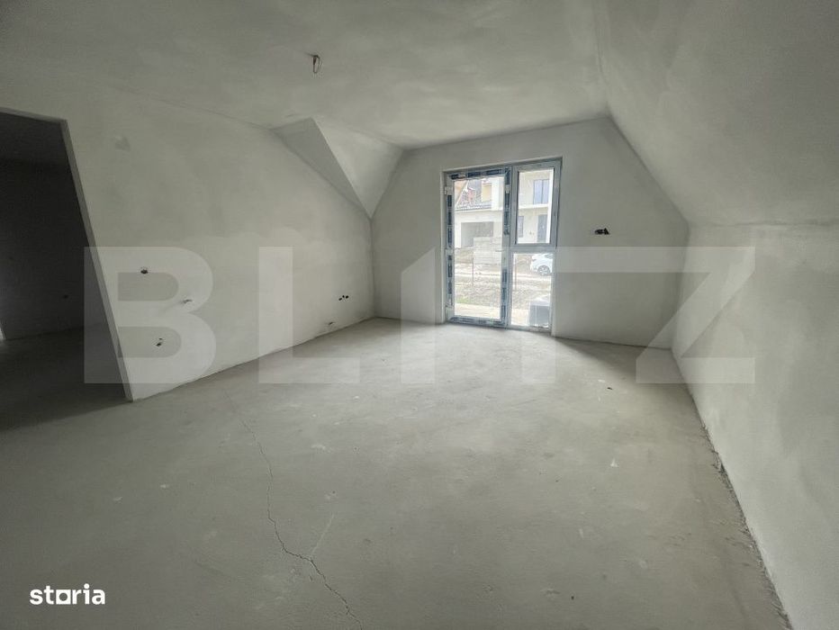 Casa individuala semifinisata, 4 camere, 10 ari teren si garaj