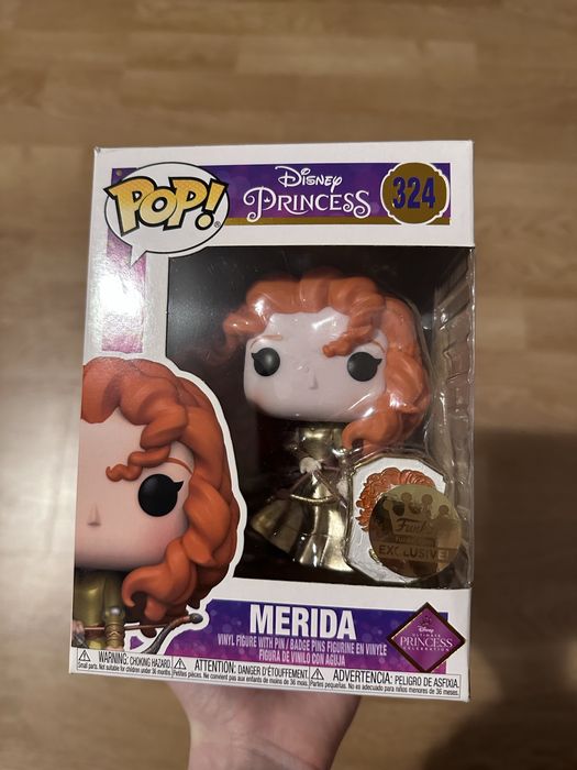 Figurina Funko Pop Merida Disney Princess 324 Exclusive Gold Edition