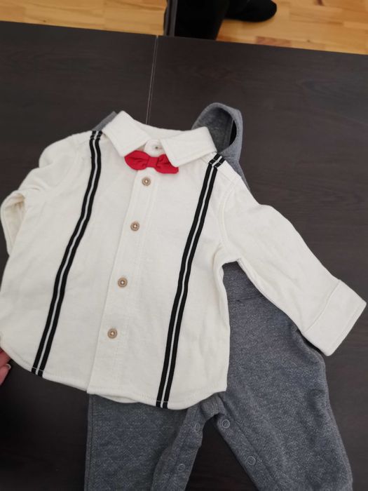 Комплект за момче гащеризон и риза