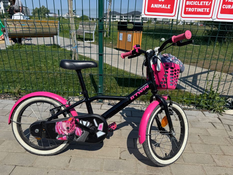 Bicicletă B twin fetițe 16 inch
