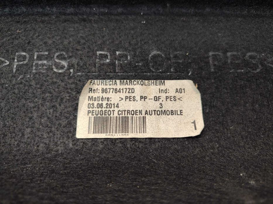 Polita Portbagaj Peugeot 308 (T9) Hatchback 2013–2021 / Cod OEM 96776417ZD (4B2)