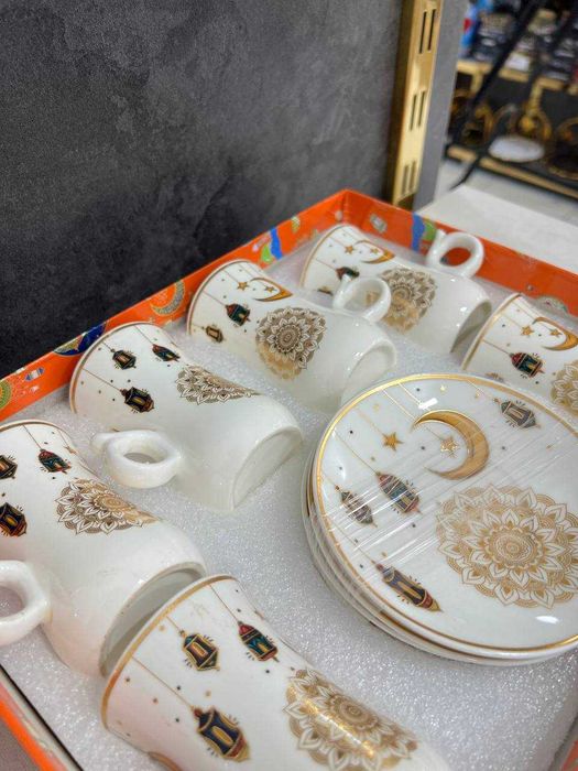 Хурмо идиши | Чайный Сервиз на 6 Персон "Jade" 200мл 12пред - ПОДАРКА