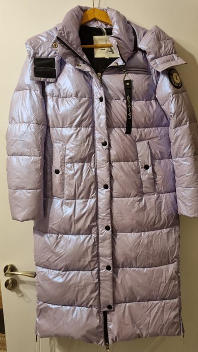 Дълго лилаво яке, уникален цвят