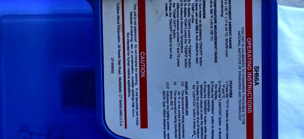 Termometru digital SH66AC