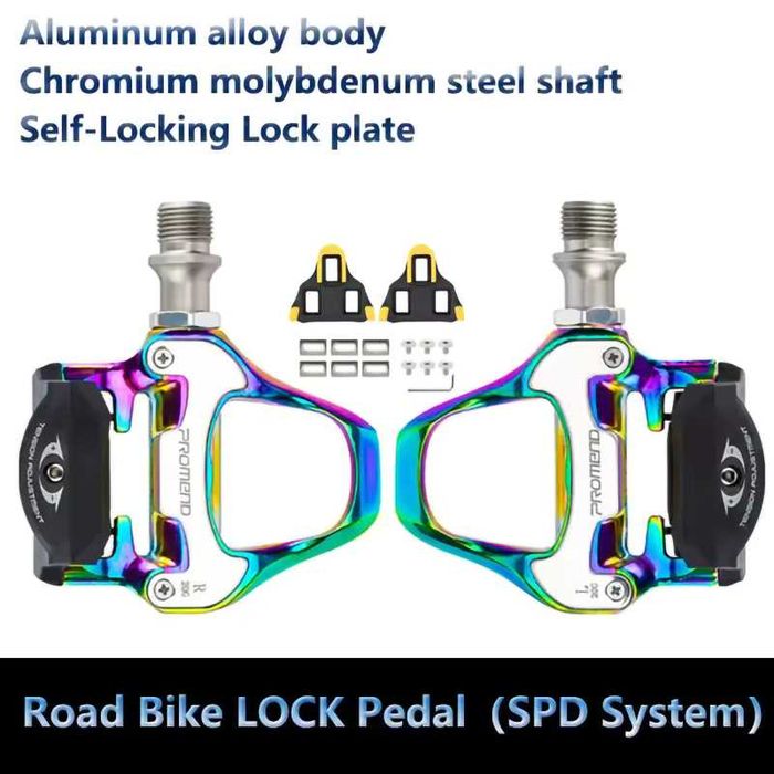 Самозаключващи педали за шосеен велосипед PROMEND Y, SPD-SL + Парчета