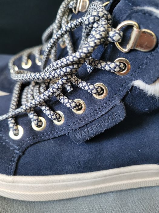 Детски велурени зимни обувки Geox Rebecca