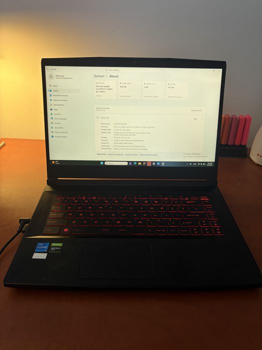 MSI GF63 Thin 11SC | i5-11400H | GTX 1650 4GB | 16GB RAM | SSD 512GB