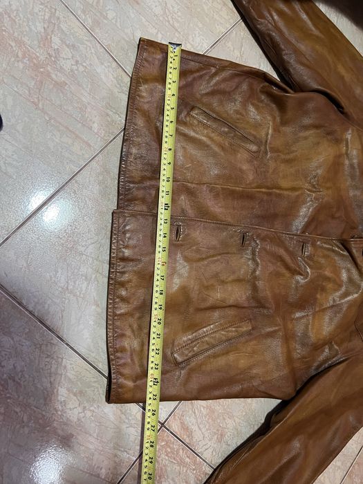Geaca de piele maro barbati Geniune leather marimea XXL