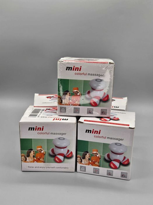 Мини вибро масажор cotsoco с цветни LED светлини – компактен, батериен