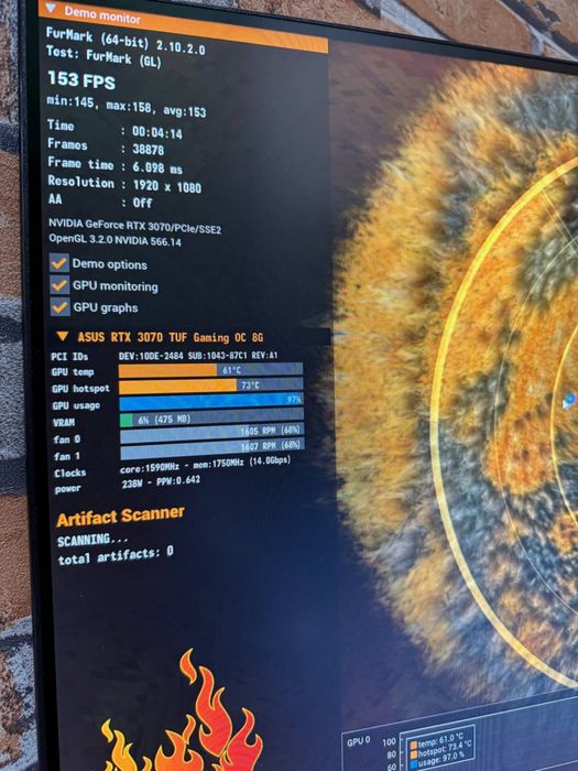 Rtx 3070 8gb Asus tuf gaming ideal