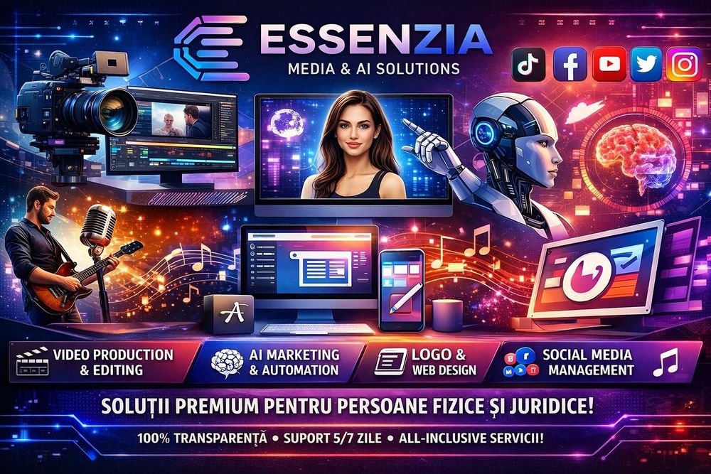 Servicii Profesionale Social Media -Creare ,Filmare,Editare VIDEO